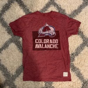 Retro Brand Colorado Avalanche SS T-shirt. Med M.